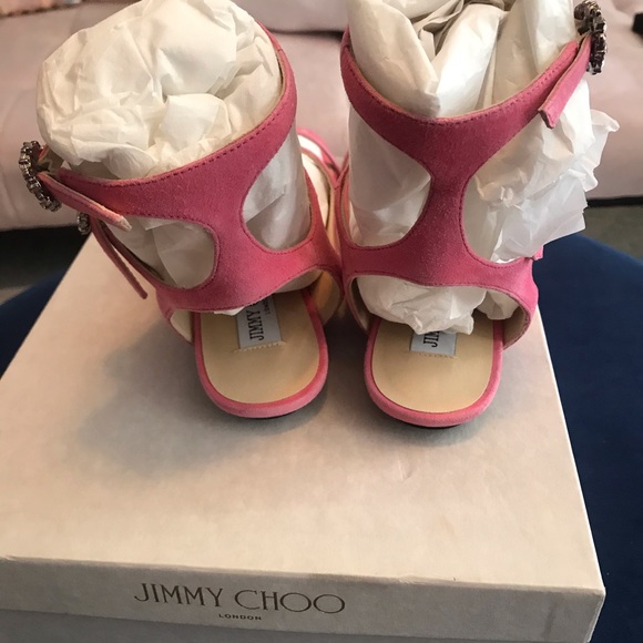 Jimmy Choo Naia Suede crystal shoes BNIB! - Picture 7 of 9